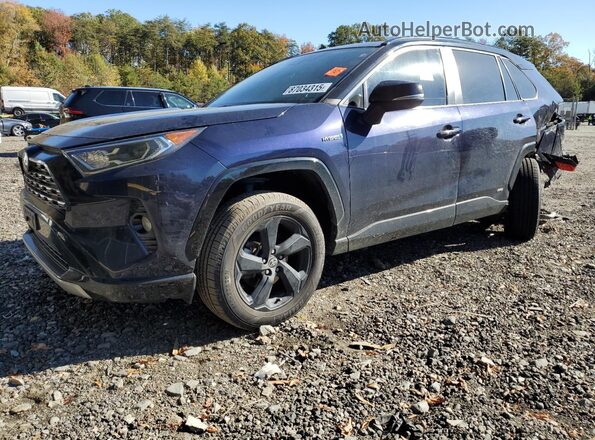 2T3E6RFV7MW020730 2021 TOYOTA RAV4 Blue წინა მარცხენა ხედი სამი მეოთხედიდან