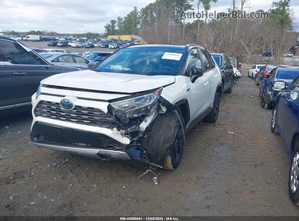 2T3EWRFV1LW081473 2020 TOYOTA RAV4 HYBRID Белый Передняя левая четверть