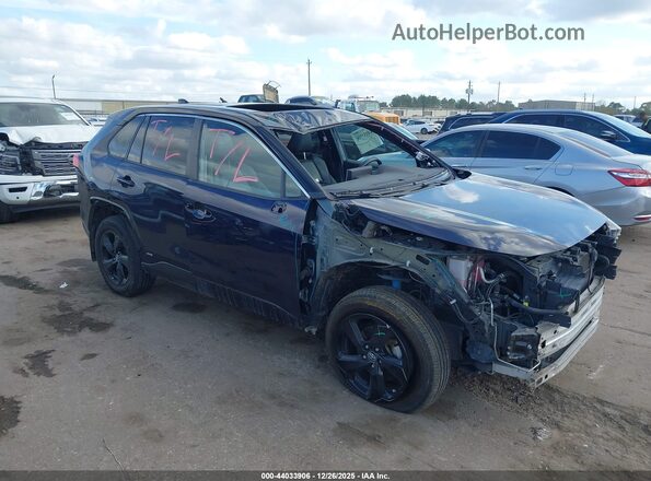 2T3EWRFV2LW098315 2020 TOYOTA RAV4 HYBRID Синий Передняя правая четверть