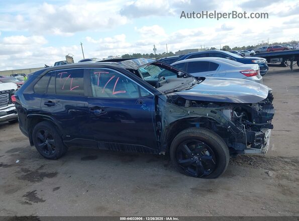 2T3EWRFV2LW098315 2020 TOYOTA RAV4 HYBRID Синий Вид задней части салона