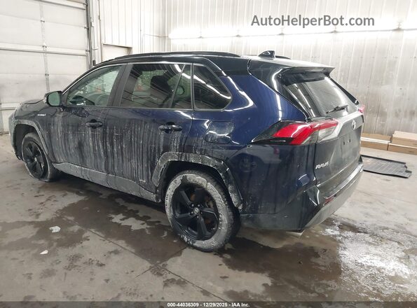 2T3EWRFV4KW007141 2019 TOYOTA RAV4 HYBRID Dark Blue Задня ліва чверть