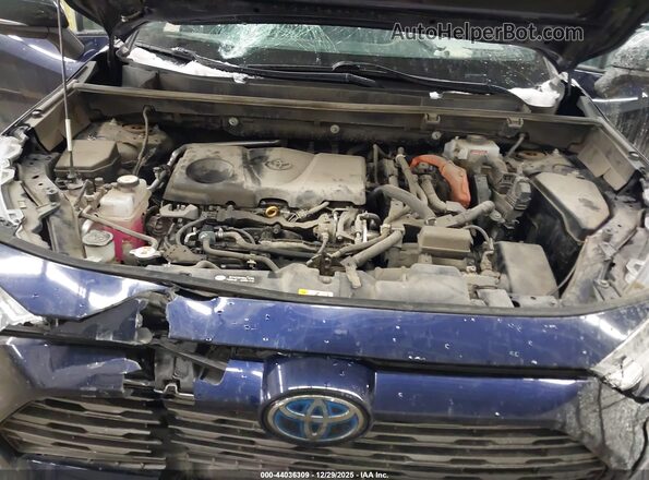 2T3EWRFV4KW007141 2019 TOYOTA RAV4 HYBRID Dark Blue Вид ззаду
