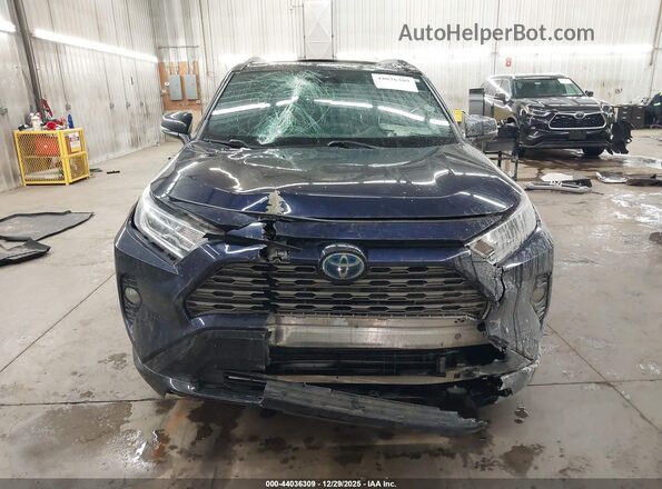 2T3EWRFV4KW007141 2019 TOYOTA RAV4 HYBRID Dark Blue Вид щитка приладів