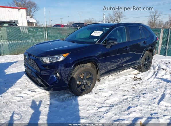 2T3EWRFV7LW060353 2020 TOYOTA RAV4 HYBRID Dark Blue Передняя левая четверть