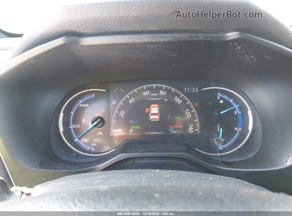 2T3EWRFV7LW060353 2020 TOYOTA RAV4 HYBRID Dark Blue Вид задних сидений