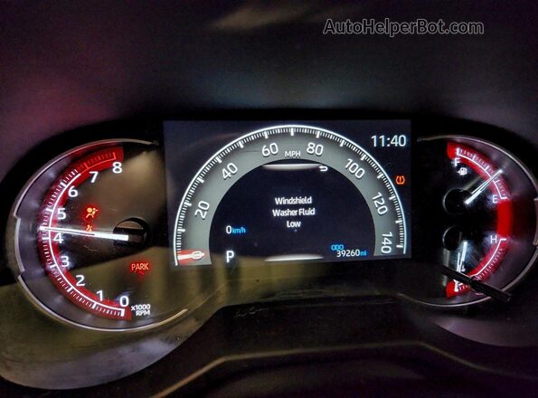 2T3F1RFV4RW435112 2024 TOYOTA LE Угольный Вид щитка приборов