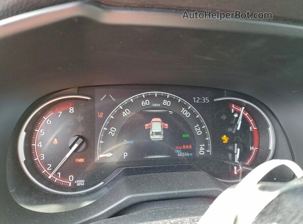 2T3J1RFV1LC074229 2020 TOYOTA RAV4 Gray Widok zestawu wskaźników