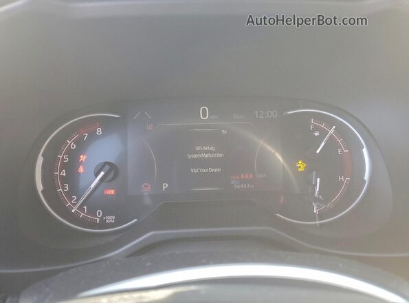 2T3J1RFV7LC068113 2020 TOYOTA RAV4 Black ხელსაწყოთა პანელის ხედი