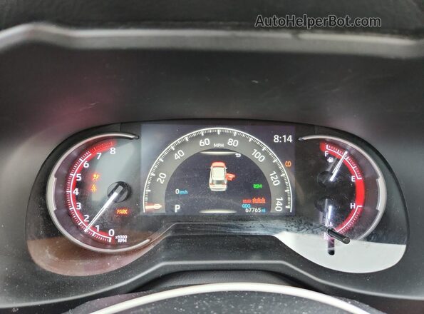 2T3J1RFV7LC090029 2020 TOYOTA RAV4 Black Вид щитка приладів