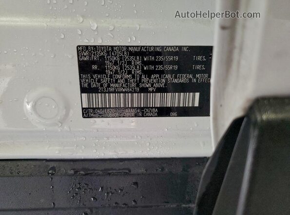 2T3J1RFVXRW464219 2024 TOYOTA RAV4 Белый Вид подкапотного пространства