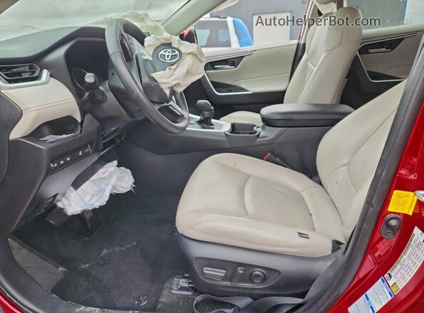 2T3P1RFV7MW195910 2021 TOYOTA RAV4 Burgundy Widok wnętrza z przodu
