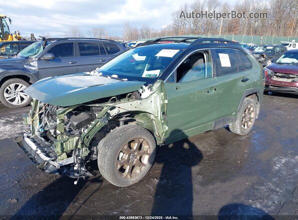 2T3UWRFV1SW286544 2025 TOYOTA RAV4 HYBRID Green წინა მარცხენა ხედი სამი მეოთხედიდან