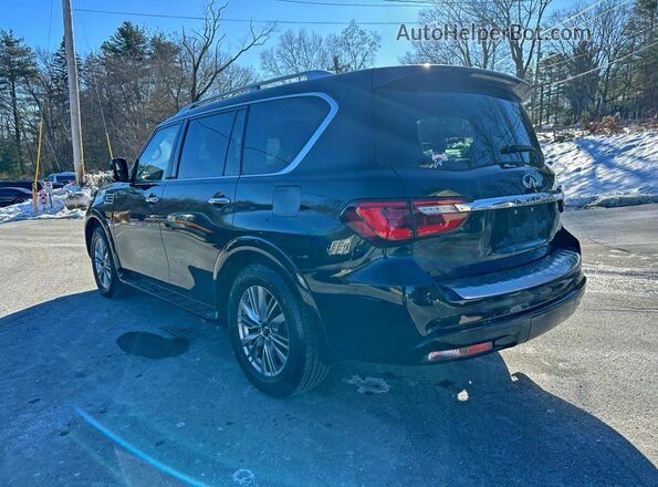 JN8AZ2NE6J9193430 2018 INFINITI QX80 Черный Задняя правая четверть
