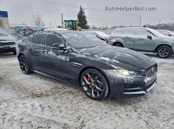 SAJAG4FVXKCP48901 2019 JAGUAR XF Black წინა ხედი