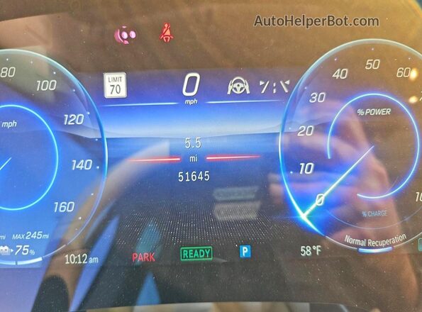 W1KCG4EB5NA011755 2022 MERCEDES-BENZ EQS White Widok deski rozdzielczej