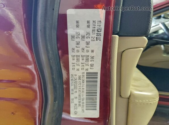 1C4RJFBG7KC639222 2019 JEEP GRAND CHER Темно-бордовый Панорамный вид салона 360°