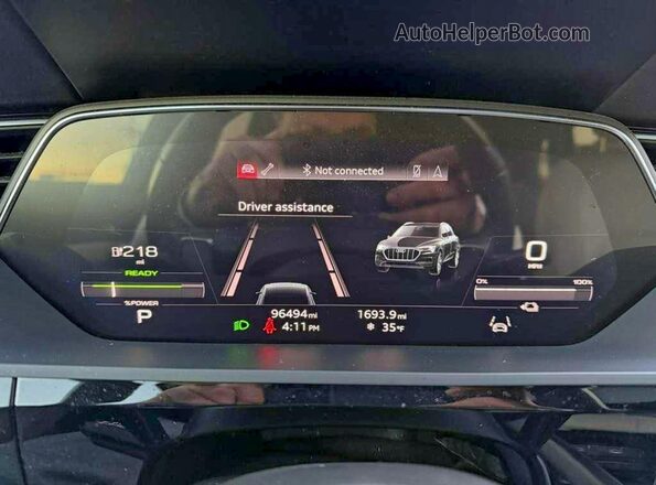 WA1AAAGE8MB010286 2021 AUDI E-TRON White წინა პანელის ხედი