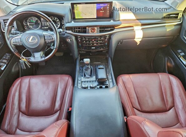 JTJDY7AX1L4316872 2020 LEXUS LX Gray Instrument cluster view