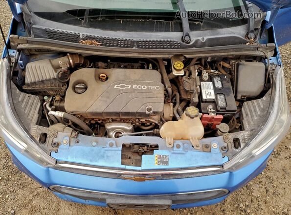 KL8CD6SA7JC439666 2018 CHEVROLET SPARK Blue Widok komory silnika