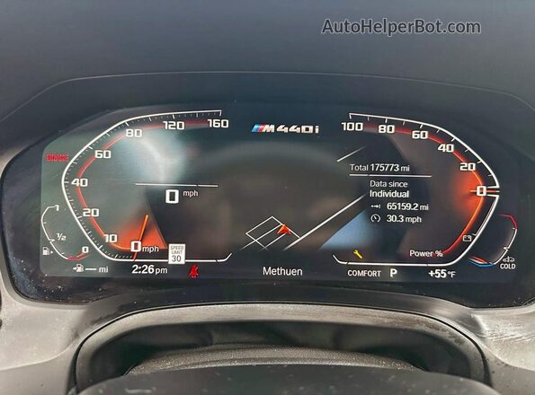WBA13AR09MCF20741 2021 BMW M4 Black Widok deski rozdzielczej