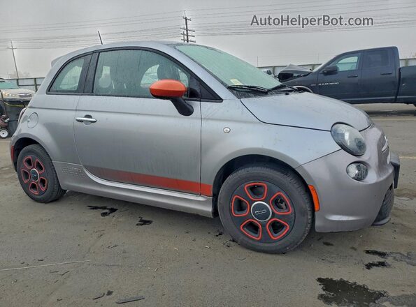 3C3CFFGE3JT369329 2018 FIAT 500 Серебряный Передняя правая четверть