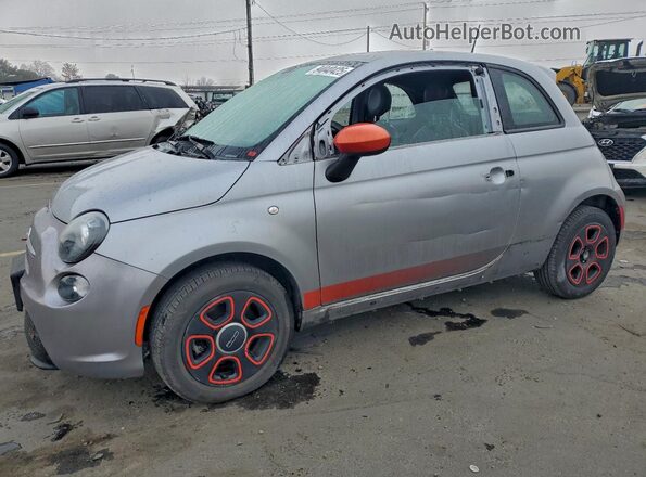 3C3CFFGE3JT369329 2018 FIAT 500 Серебряный Передняя левая четверть