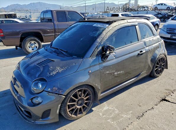 3C3CFFJH1JT377724 2018 FIAT 500 Серый Передняя левая четверть