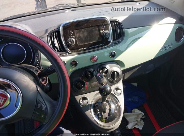 3C3CFFKR7HT700045 2017 FIAT 500 Зеленый Вид панели приборов