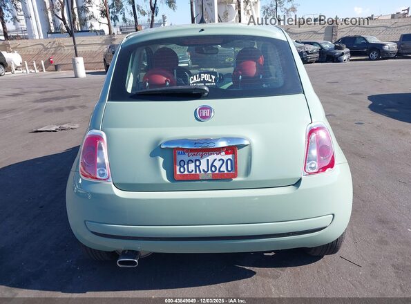 3C3CFFKR7HT700045 2017 FIAT 500 Зеленый Вид задней части салона
