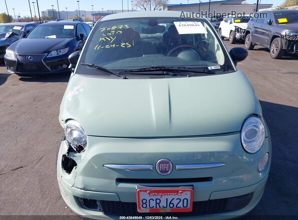 3C3CFFKR7HT700045 2017 FIAT 500 Зеленый Панорамный вид салона 360°
