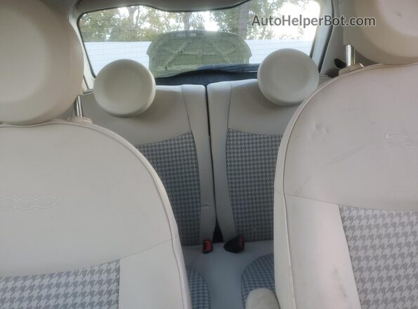 3C3CFFKR9HT661944 2017 FIAT 500 White Widok tylnych siedzeń