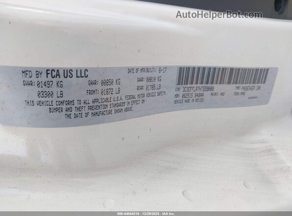 3C3CFFLR7HT659088 2017 FIAT 500C Белый Вид подкапотного пространства
