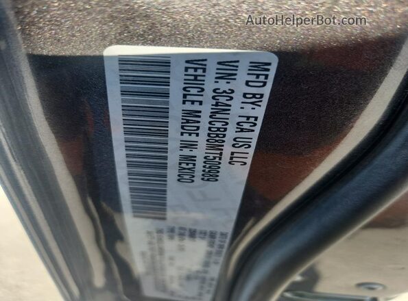 3C4NJCBB8MT509989 2021 JEEP COMPASS Gray Vista de la etiqueta del VIN