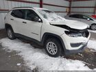 2017 Jeep New Compass Sport 4x4 White vin: 3C4NJDAB0HT607010