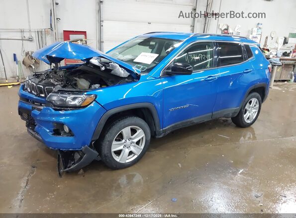 3C4NJDBB7NT173002 2022 JEEP COMPASS Blue Vista tres cuartos delantera izquierda