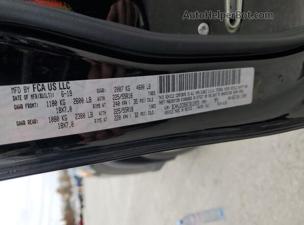 3C4NJDCB5KT812973 2019 JEEP COMPASS Black 360 interior view