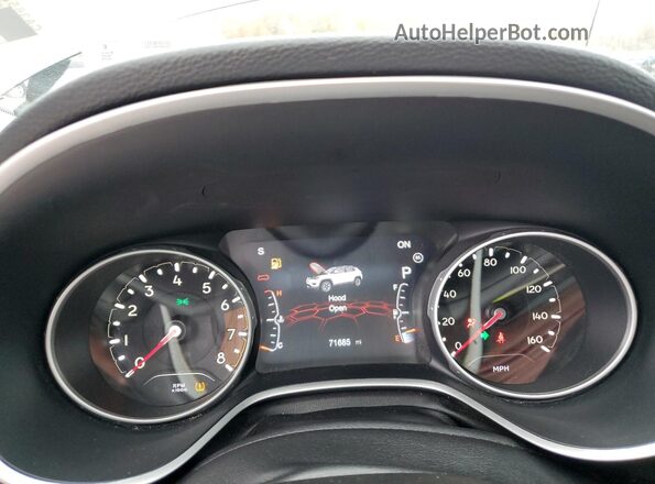 3C4NJDCB5KT812973 2019 JEEP COMPASS Black Instrument cluster view