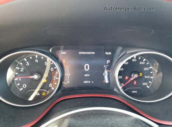 3C4NJDDB6LT156900 2020 JEEP COMPASS Оранжевый Вид щитка приборов