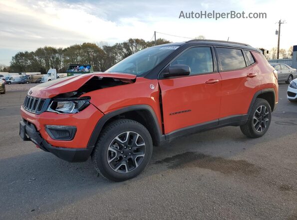 3C4NJDDB6LT156900 2020 JEEP COMPASS Оранжевый Передняя левая четверть
