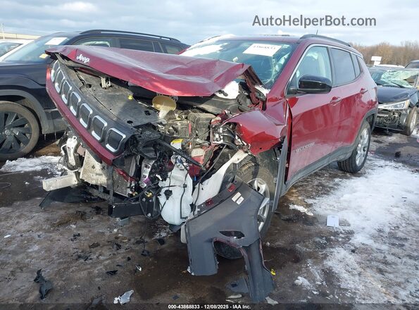 3C4NJDFBXNT183064 2022 JEEP COMPASS Red Przód lewy
