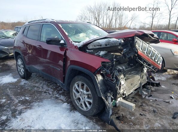 3C4NJDFBXNT183064 2022 JEEP COMPASS Red Przód prawy