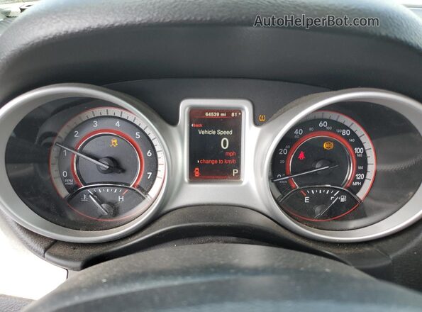 3C4PDCAB9JT526832 2018 DODGE JOURNEY White Instrument cluster view