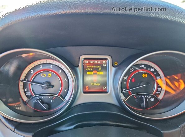 3C4PDCGG4HT550694 2017 DODGE JOURNEY Blue Вид щитка приладів