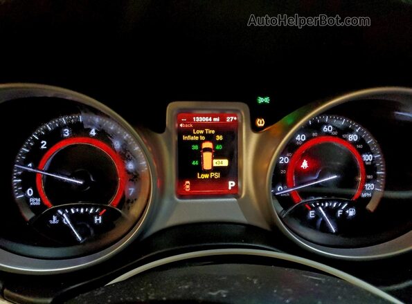 3C4PDDEG5HT704306 2017 DODGE JOURNEY Белый Вид щитка приборов