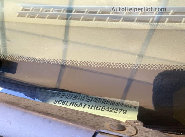 3C6LR5AT1HG642279 2017 RAM 2500  VIN sticker view