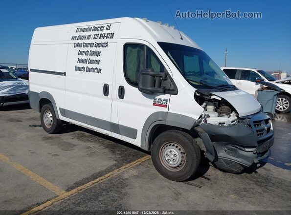 3C6TRVCG7HE521171 2017 RAM PROMASTER 2500 Белый Передняя правая четверть