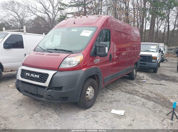 3C6TRVDG5LE135033 2020 RAM PROMASTER 2500 Красный Передняя левая четверть