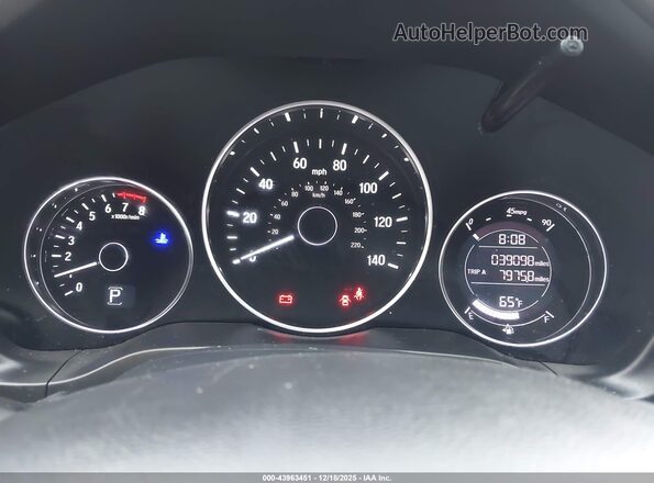 3CZRU5H15LM704874 2020 HONDA HR-V Black Widok tylnych siedzeń