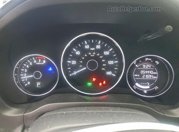 3CZRU6H19MM738369 2021 HONDA HR-V Синий Вид щитка приборов