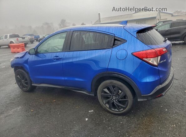 3CZRU6H19MM738369 2021 HONDA HR-V Синий Задняя левая четверть